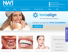 Tablet Screenshot of nw1dentalcare.co.uk